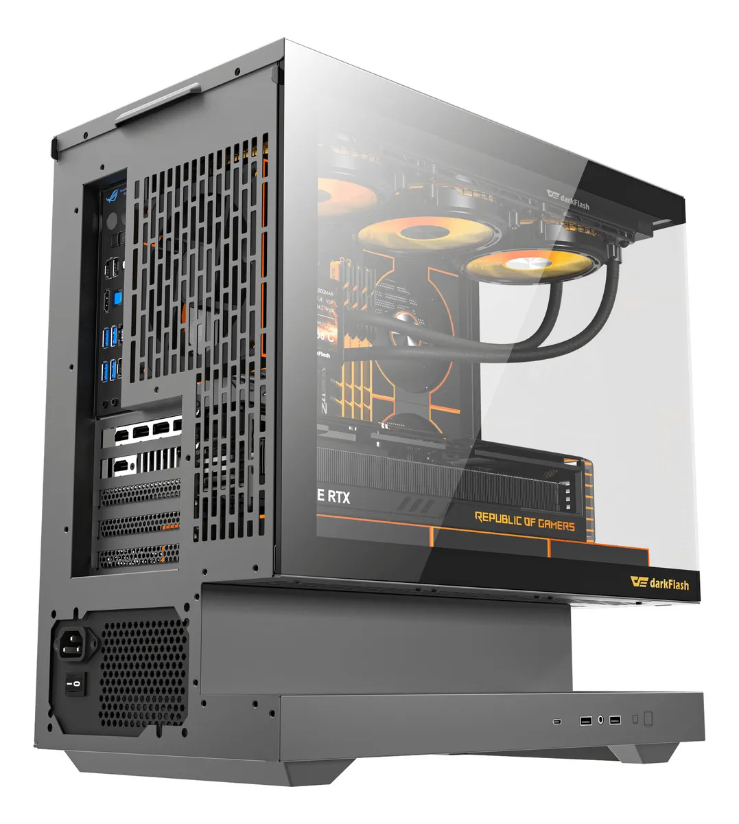 GABINETE DARK FLASH FLOATRON F1 M-ATX - Imagen 8