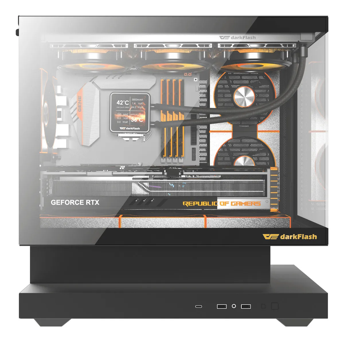 GABINETE DARK FLASH FLOATRON F1 M-ATX - Imagen 9